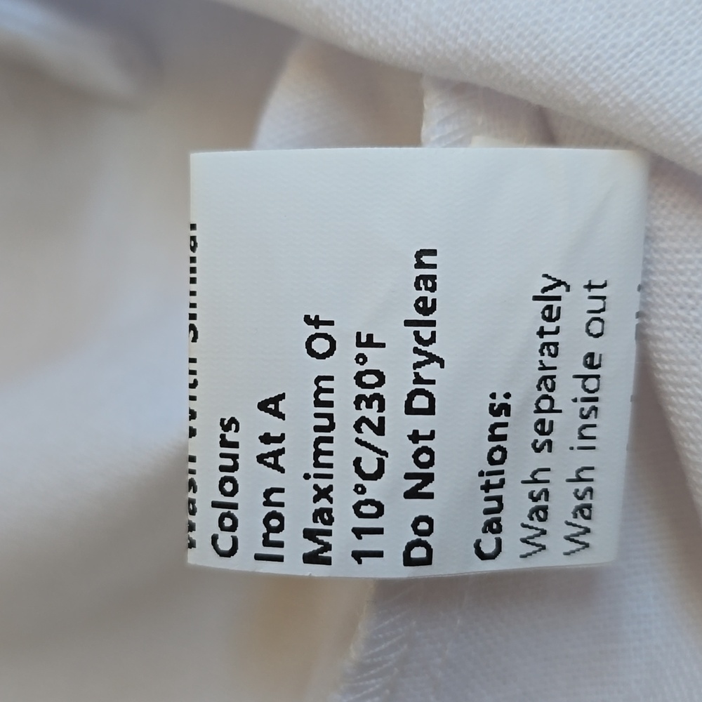 NWT Commense Linen Blends Button Up Tank Blouse in White Size Large - Picture 13 of 14